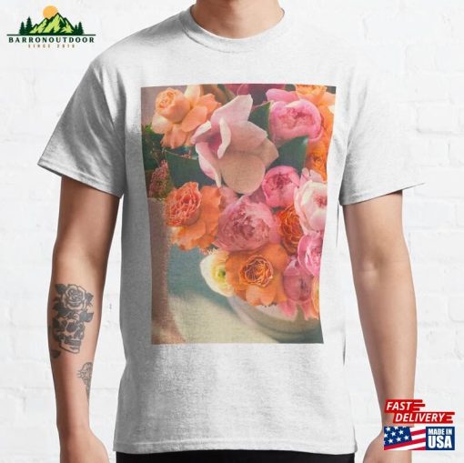 Vase Of Pink Flowers Classic T-Shirt Hoodie