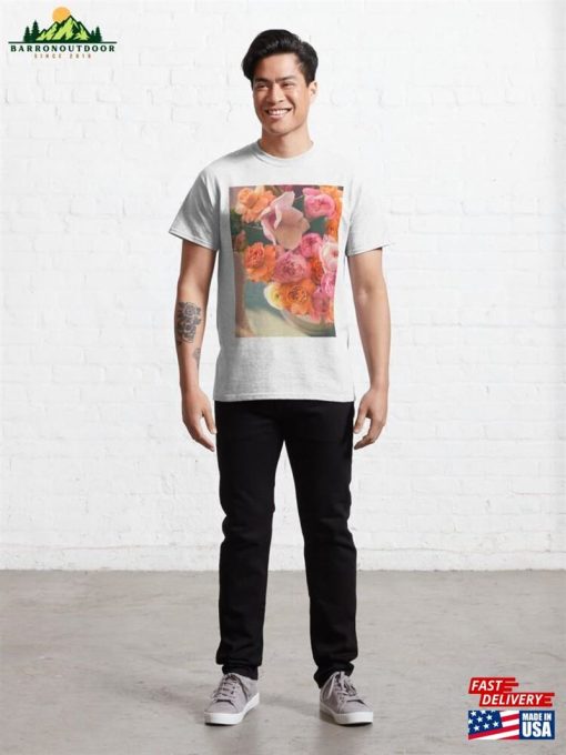 Vase Of Pink Flowers Classic T-Shirt Hoodie