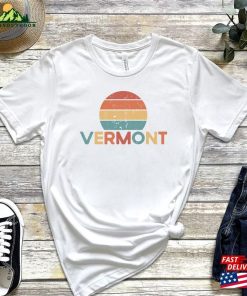 Vermont Retro Sunset Shirt Vintage Unisex T-Shirt Classic