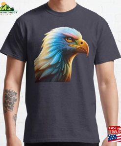 Vibrant Majesty A Multicolor Eagle Artistic Design Classic T-Shirt Unisex Sweatshirt