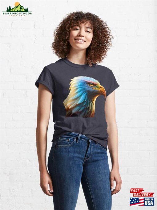 Vibrant Majesty A Multicolor Eagle Artistic Design Classic T-Shirt Unisex Sweatshirt