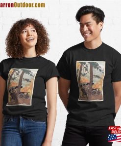 Vintage Car Adventure Driving Early 4 Wding Classic T Shirt Unisex 3