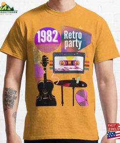 Vintage Party Design Classic T Shirt 1