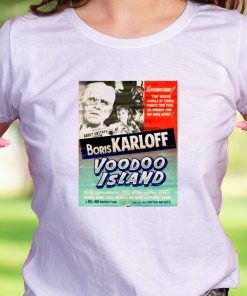 Voodoo Island Retro Horror Movie Casual T Shirt