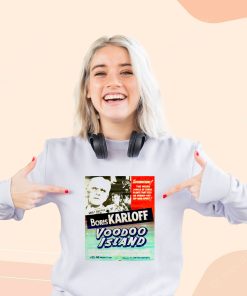 Voodoo Island Retro Horror Movie Cool Sweatshirt