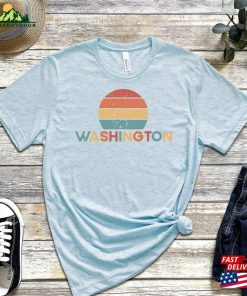Washington Retro Sunset Shirt Vintage Unisex T-Shirt Hoodie 2 Washington Retro Sunset Shirt Vintage Unisex T Shirt Hoodie 4