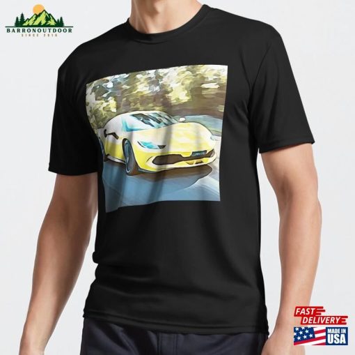 Watercolor Of 296 Gtb Supercar Active T-Shirt Unisex