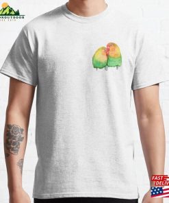 Watercolor Parrots Couple Classic T-Shirt Unisex