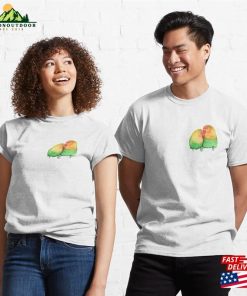 Watercolor Parrots Couple Classic T-Shirt Unisex