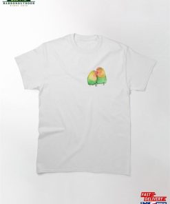 Watercolor Parrots Couple Classic T-Shirt Unisex Hoodie