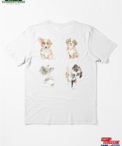 Watercolor Puppies Dog Sticker Essential T-Shirt Sweatshirt Unisex