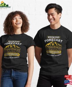 Weekend Forecast Hiking Hobby Mountain Sunrise Sunset Camping Hobbie Wanderlust Adventure Outdoors Classic T-Shirt Sweatshirt Unisex 2 Weekend Forecast Hiking Hobby Mountain Sunrise Sunset Camping Hobbie Wanderlust Adventure Outdoors Classic T Shirt Sweatshirt Unisex 3