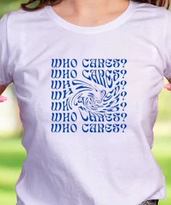 Who Cares Aesthetic Funny Christmas T Shirt