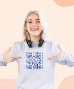 Who Cares Aesthetic Ugly Christmas Sweater