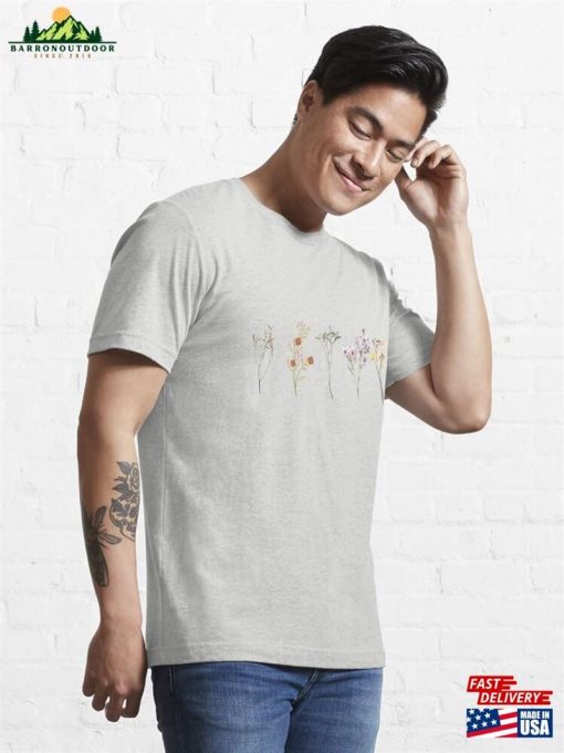 Wildflowers Floral Print Essential T-Shirt Classic