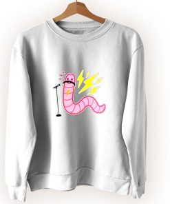 Worm With A Mustache Vintage Sweatshirt
