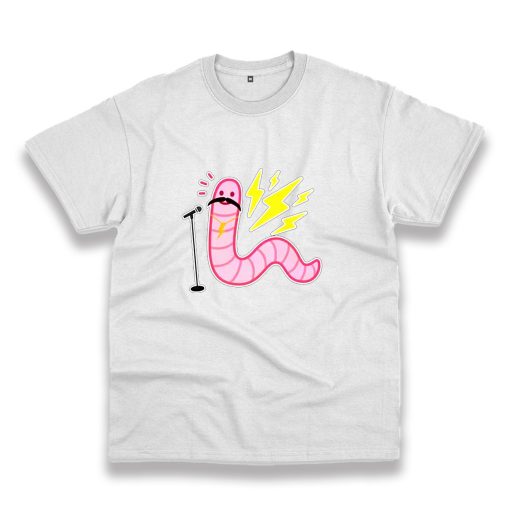 Worm With A Mustache Vintage Tshirt