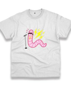 Worm With A Mustache Vintage Tshirt