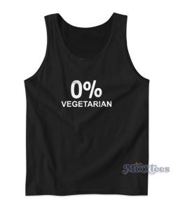 0 Zero Percent Vegetarian Tank Top for Unisex 0 Zero Percent Vegetarian Tank Top for Unisex