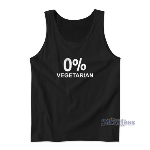 0 Zero Percent Vegetarian Tank Top for Unisex