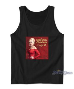 A Holly Dolly Christmas Tank Top For Unisex