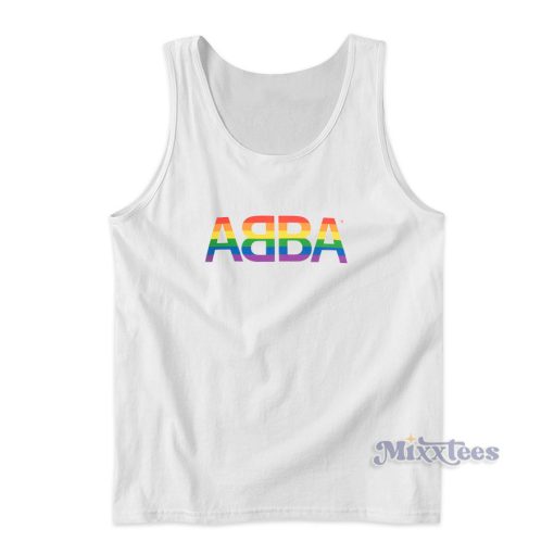 ABBA Logo Pride Tank Top for Unisex