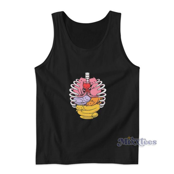 Anatomicat Anatomy Cat Skeleton Tank Top Anatomicat Anatomy Cat Skeleton Tank Top