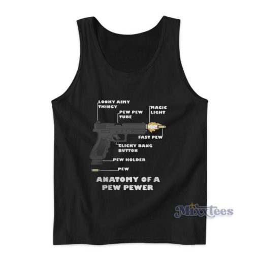 Anatomy Of A Pew Pewer Pistols Tank Top for Unisex