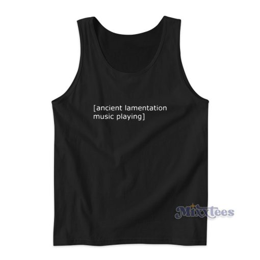 Ancient Lamentation Music Playing Tank Top for Unisex