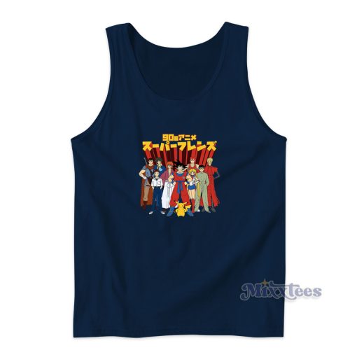 Anime Super Friends Tank Top for Unisex