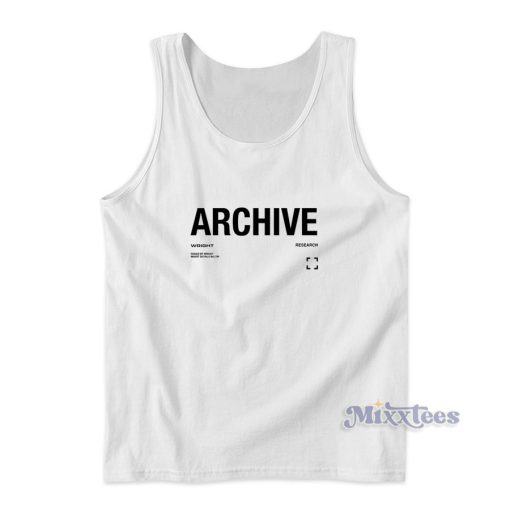 Archive Juice Wrld Tank Top for Unisex