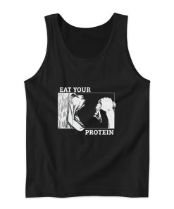 Attack On Titan Anime Gym Eat Your Protein Tank Top Attack On Titan Anime Gym Eat Your Protein Tank Top