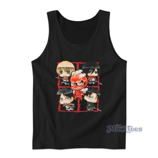 Attack On Titan Character Montage Tank Top for Unisex