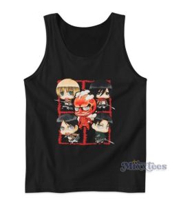 Attack On Titan Character Montage Tank Top for Unisex