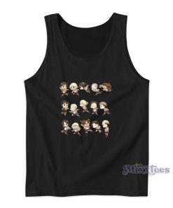Attack On Titan Chibi Tank Top for Unisex Attack On Titan Chibi Tank Top for Unisex