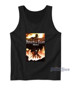 Attack On Titan Fire Tank Top for Unisex Attack On Titan Fire Tank Top for Unisex