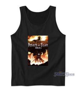 Attack On Titan Fire Tank Top for Unisex