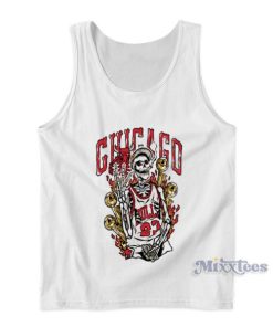 Ayo Dosunmu Chicago Bulls 23 Skeleton Tank Top