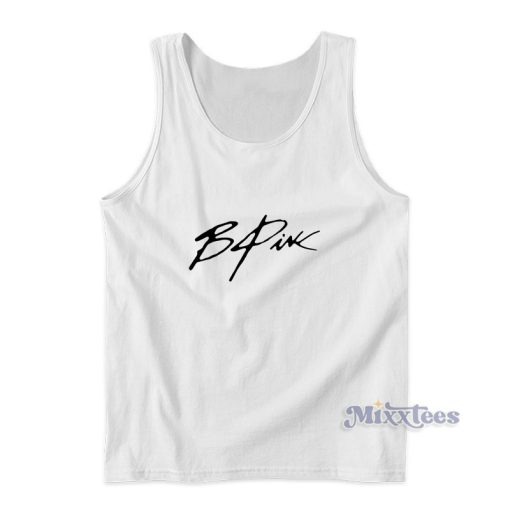 B4pink Logo Tank Top For Unisex