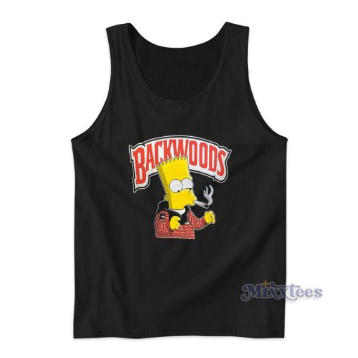 Backwoods Bart Simpson Smoking Tank Top for Unisex