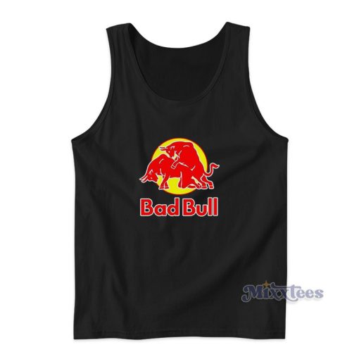 Bad Bull Funny Red Bull Drinks Logo Sex Tank Top