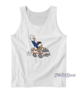 Bad Calvin And Bobbes Tank Top for Unisex