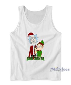 Bad Santa Rick And Morty Christmas Tank Top
