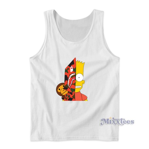 Bape Bart Simpson Tank Top for Unisex