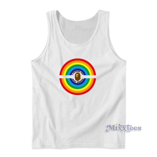 Bape Rainbow Logo Busy Works Tank Top