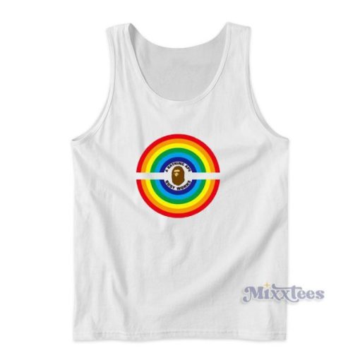 Bape Rainbow Logo Busy Works Tank Top