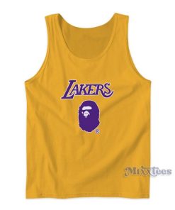 Bape x Mitchell Ness Lakers Tank Top for Unisex