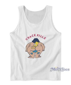 Bart Simpson Crack Kills Tank Top For Unisex
