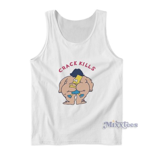 Bart Simpson Crack Kills Tank Top For Unisex