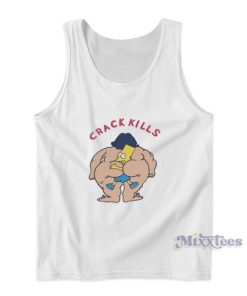 Bart Simpson Crack Kills Tank Top For Unisex